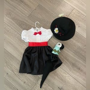 Cute Mary Poppins handmade costume 3T. Great condition!